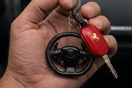 PORTE CLE VOLANT FERRARI