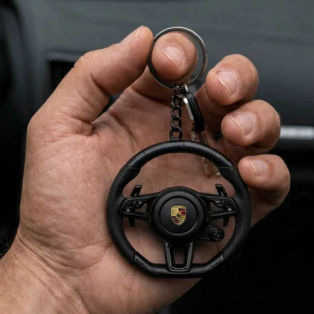 PORTE CLE VOLANT PORSCHE