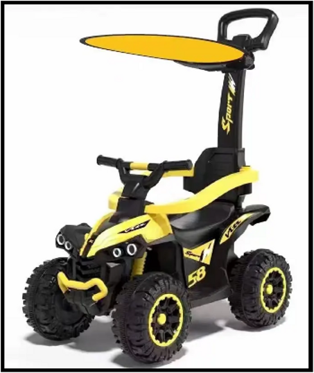 دراجة الأطفال بأربع عجلات على شكل كواد