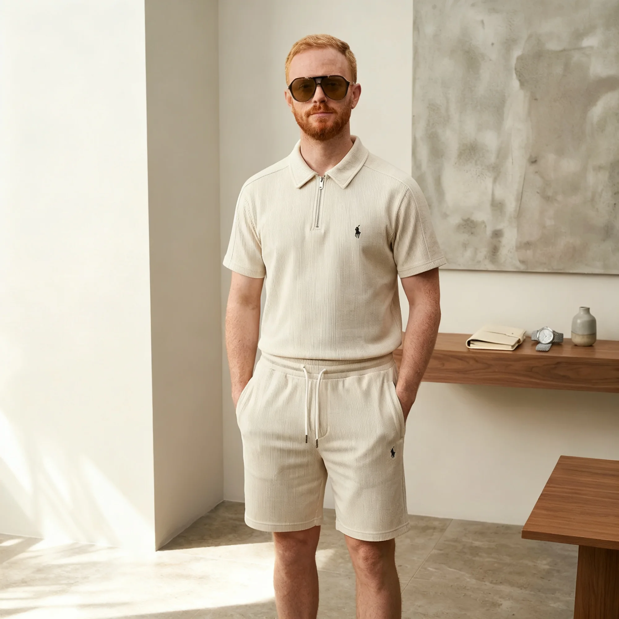 Ensemble Polo Zip & Short - كوليكسيون الصيف 2026