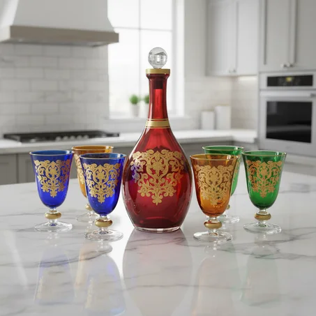 قرعة لعصير مع 6 كيسان