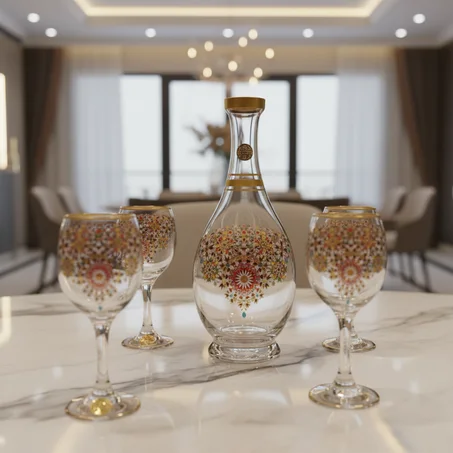 قرعة لعصير مع 6 كيسان