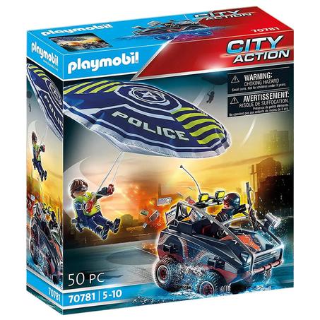 Policier Parachutiste et Quad des Bandits - Playmobil City Action