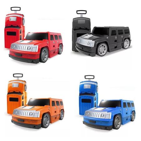 Valise Enfant Garçon 2-en-1 : Valise et Voiture Télécommandée