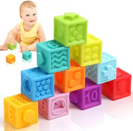 Blocs souples empilables pour bébés de 6 mois - Huanger