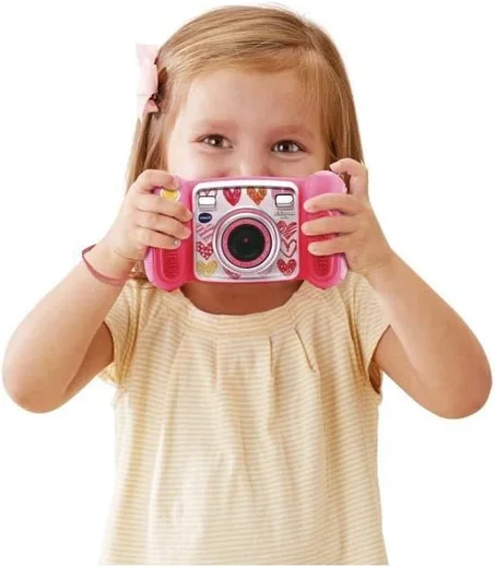 VTech - KidiZoom Smile Rose, Appareil Photo Numérique Enfant 7 en 1