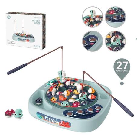 Jeu de pêche magnétique tournant