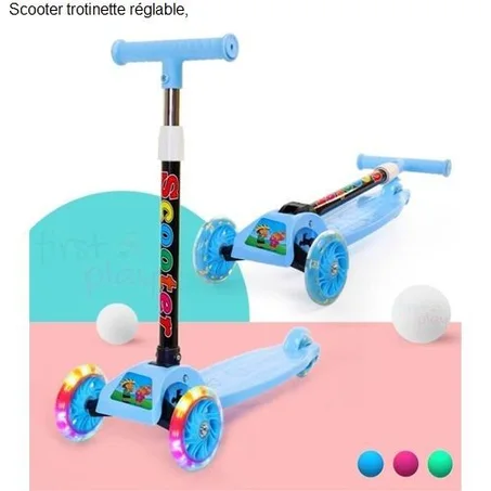 Trottinette pour enfants avec poignées et anneaux