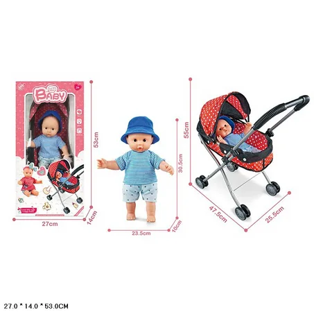 Poupée avec poussette