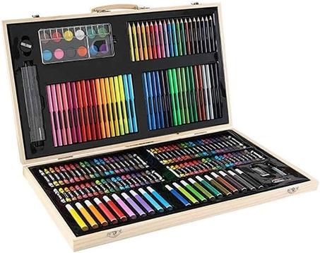 Ensemble de dessin en bois de 180 pièces