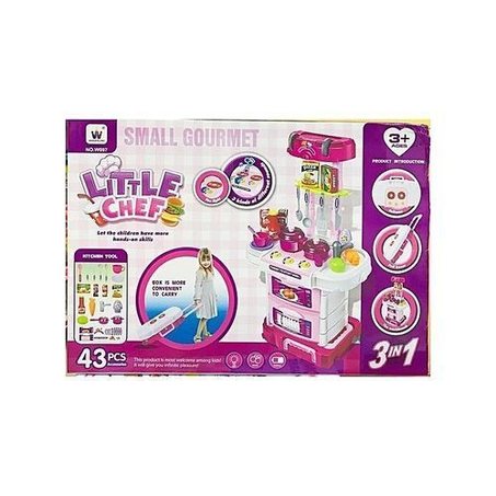 Little Chef 3 en 1 ustensiles de cuisine jouet pour enfants, 43 pièces