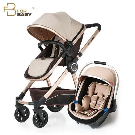 Poussette 3-En-1 Pour Bébé Avec siège auto