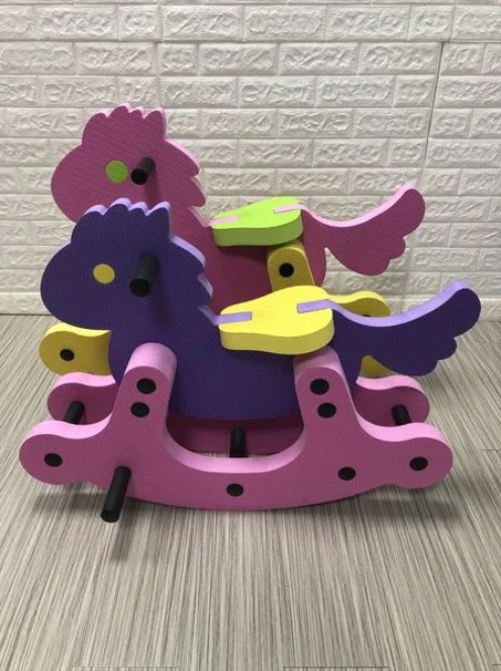 Cheval à Bascule EVA - Sécurité, Confort et Amusement pour Enfants