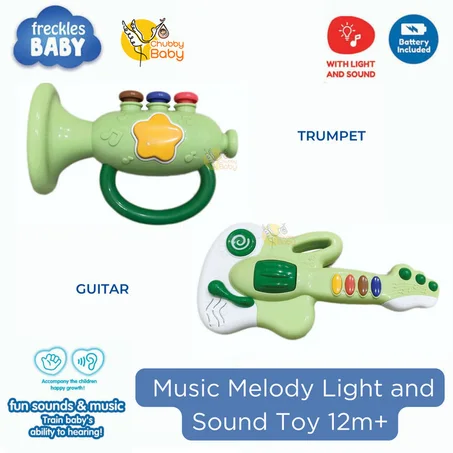 Instrument de musique pour bébé - Trompette Et Guitare