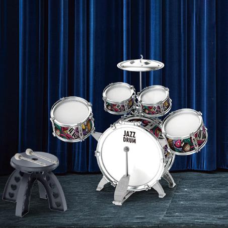 Ensemble de batterie avec tabouret pour enfants