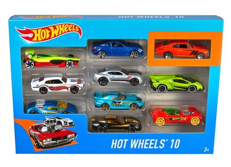 Voitures de course Hot Wheels, 10 pièces