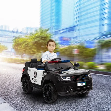 Voiture de  police électrique 12 V pour enfants