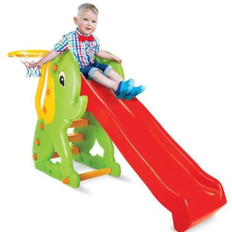 TOBOGGAN D'ÉLÉPHANT AVEC PANIER DE BASKET- PILSAN