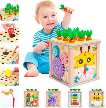 Cube d'activités 9 en 1 pour les tout-petits – Jouet Montessori Interactif