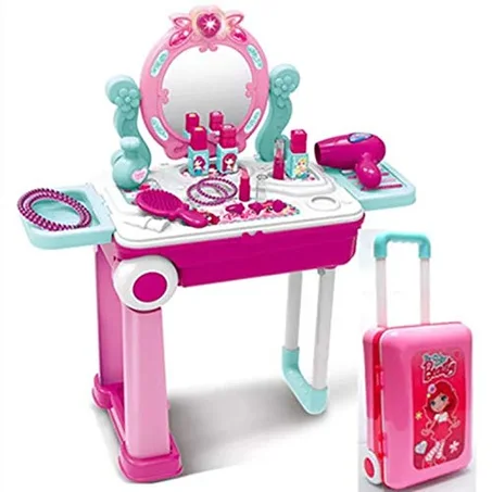 Table de maquillage pour enfants avec miroir