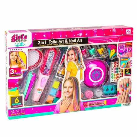 Girls Creator 2 en 1 Tattoo Art et Nail Art