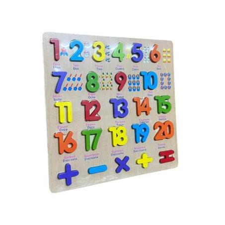 Puzzle Montessori Chiffres de 1 à 20