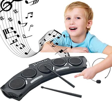 Batterie électronique "Mini Rockstar" avec Microphone