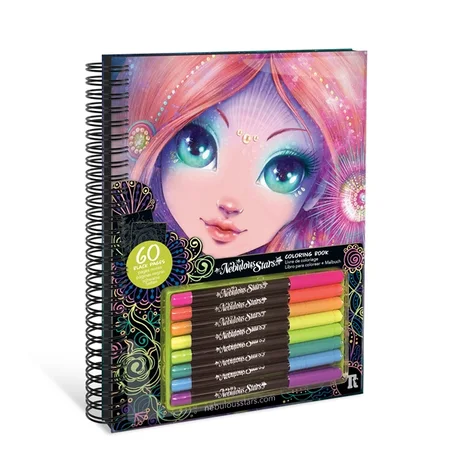 Livre de Coloriage "Black Pages" - Coralia par Nebulous Stars