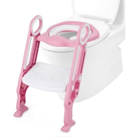 Réducteur de Toilette avec Escalier Rose – Dolu