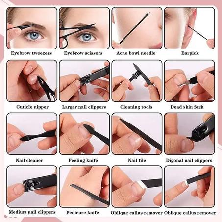 Manicure set 16P Stainless steel Professional Nail