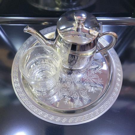 Theiere 13oz +plateaux+verre