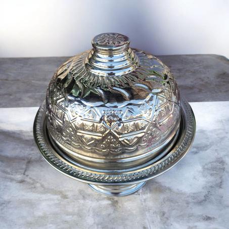 Panier a pain argente