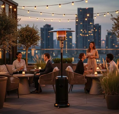 Chauffage à gaz de terrasse