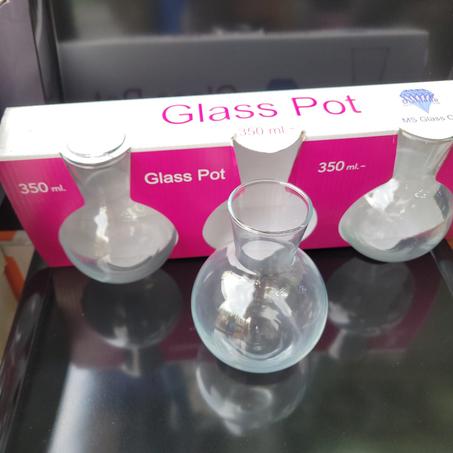 Caraf glass pot 35cl 12pk3 pcs