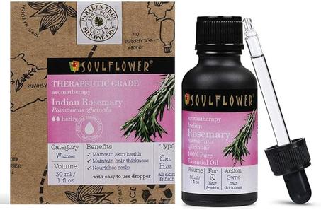 زيت إكليل الجبل العضوي لنمو الشعر والتحكم في تساقط الشعر وتغذية فروة الرأس، زيت عطري نقي 100%، معتمد من ايكوسرت كوزموس، 30 مل