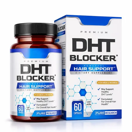 مكمل DHT Blocker لدعم صحة الشعر وتقوية البصيلات