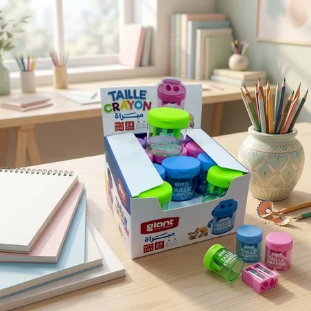 BOITE DE24 TAILLE CRAYON GIANT G-2361