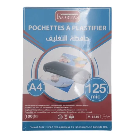 POCHETTE PLASIFICATION 125 MIC KORTAS M-1836