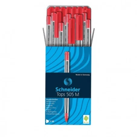 STYLOS A BILLE TOPS ROUGE 505R BOITE 50