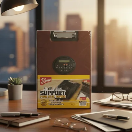 SUPORT BLOC NOTE PLUS CALCULATRICE PLUMA PL3003
