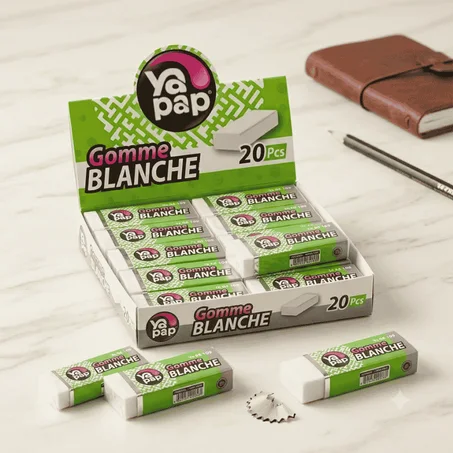 GOMME BLNCHE BTE 20 YA 04109 YAPAP الكمية: 20 قطعة في العلبة