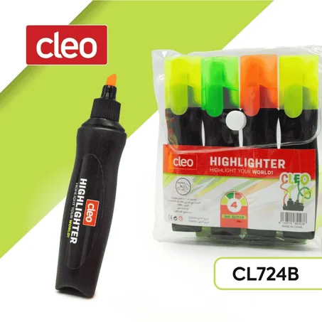 SURLIGNEUR POCHETTE DE 4 COULEURS CLEO CL724B