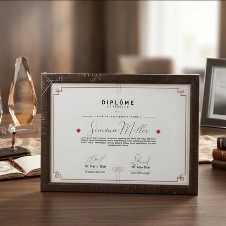 Cadre diplôme A4