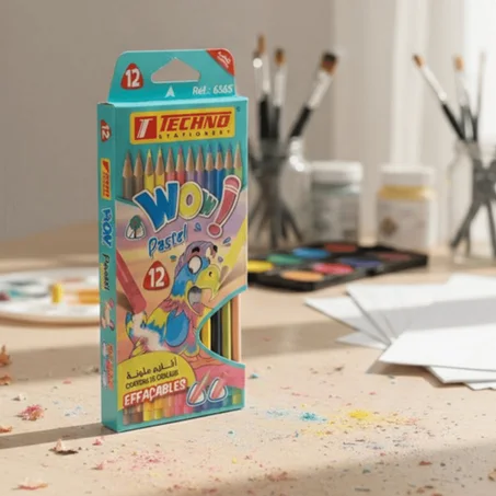CRAYON DE COULEUR TECHNO EFFACABLE 6565