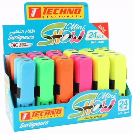 SURLIGNEUR FLUO TECHNO 24PCES 5646
