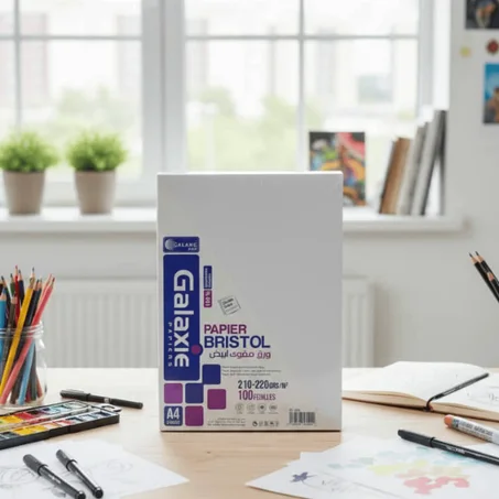 BRISTOL A4 UNI BLANC 220G GALAXIE 6044