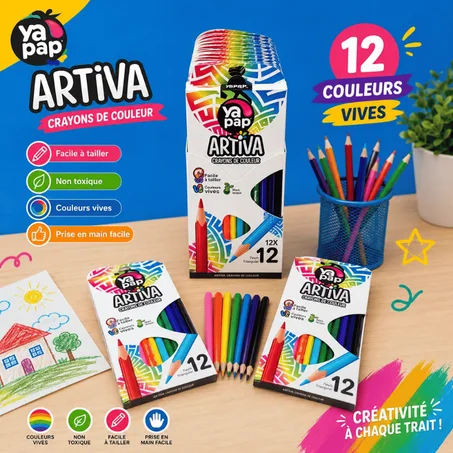 CRAYON COULER 12GM TRIANG YA12603 YAPAP