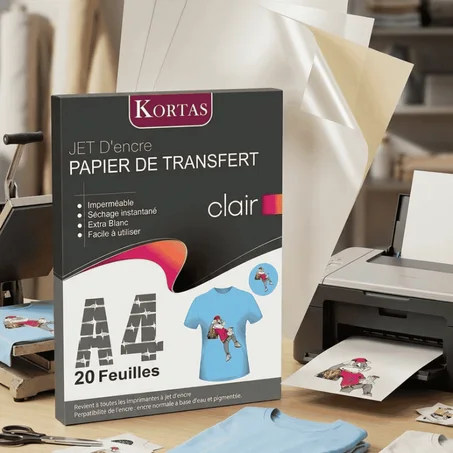 PAPIER TRANSFER CLAIR A4 20F KORTAS M2381