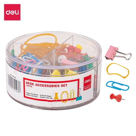 Deli-EZ20703 Set d’accessoires de bureau – trombone