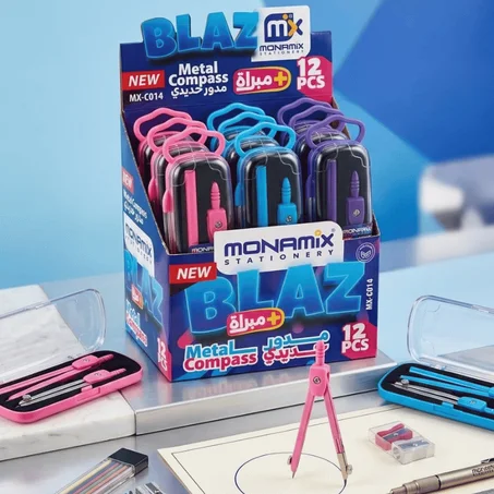 COMPAS METALIQUE "ITALIE" CRAYON MX-C014